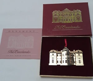 The Carolands Mansion Hillsborough CA 1991 Holiday Ornament 24KT Gold Finish Box - Bild 1 von 12