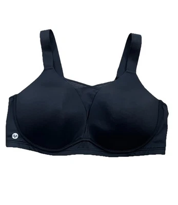Sujetador deportivo Livi Active Lane Bryant sin aros impacto medio para mujer talla 40DDD negro Foto 1 de 4