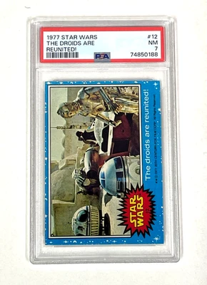 1977 Star Wars, The Droids are United #12 PSA  7, Combine - Image 1 of 2