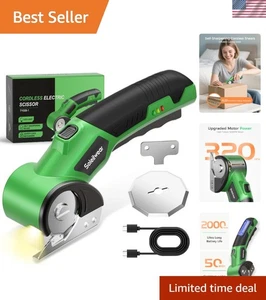 Rechargeable Electric Box Cutter with Upgraded Motor & Ergonomic Design in Green - Picture 1 of 10