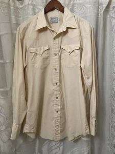 H Bar C Ranch Wear Western Hemd Pearl Snap Vintage 16 1/2 - 35 Made In USA - Bild 1 von 5