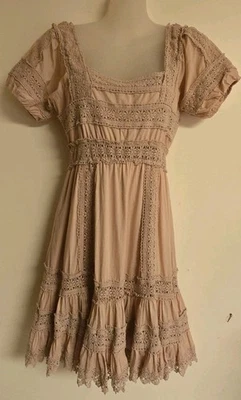 Vestido Babydoll Victorias Secret Volantes Crotchet Rubor Talla 4 Foto 1 de 4