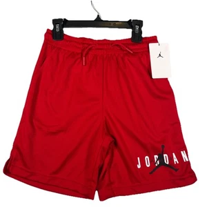Boys Jordan Essential Mesh Shorts Medium 10-12 yrs Basketball Red msrp $28 - Picture 1 of 4