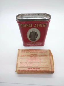 Vintage 1975 Prince Albert Crimp Cut Long Burning Pipe Empty TIN - Picture 1 of 6