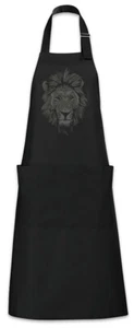 Lion Face Grillschürze Kochschürze Vegan Vegetarian Animal Welfare Protection - Picture 1 of 1
