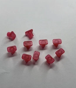 10 Stk 5x8 Rot Glas Begrenzungsleuchten Positionsleuchten 1/14 Tamiya Rc Lkw - Bild 1 von 3