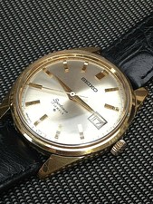 Men's RARE VINTAGE 1968 SEIKO SPORTSMAN 17 JEWELS CAL 6602 AUTO DATE G/P Watch