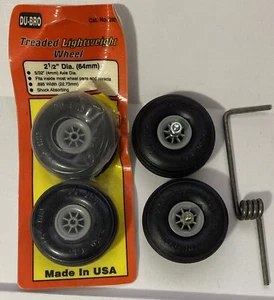 Dubro 250TL Treaded Lightweight Wheel 2-1/2" (4 Wheels) - Picture 1 of 2