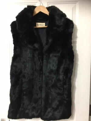 Chaleco De Colección Denim & Supply Ralph Lauren Mujer Piel Sintética Talla M Negro Foto 1 de 4