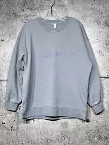 LULULEMON PERFECTLY OVERSIZED CREW GRAPHIC 8 CHAMBRAY SWEATSHIRT - Picture 1 of 5
