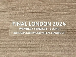 Ecriture détail match officiel finale ligue des champions 2024 blanc vendeur pro - Foto 1 di 2