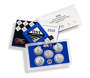 2025-S American Women Quarters Clad Proof Set OGP/COA (25WP) - Picture 1 of 6