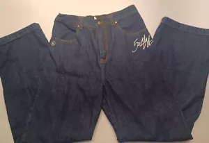 Vintage Original G-Unit Boys Dark Denim Blue Jeans Size 20x30 Baggy Jeans Y2k - Picture 1 of 8