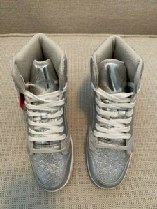 PASTRY - SILVER GLITTER LADIES SNEAKERS - 8 - Picture 1 of 4