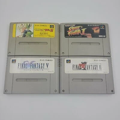 Final Fantasy V & VI, Dragonball Z, Street Fighter 2 COMBO Nintendo Super Famico - Image 1 of 2