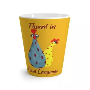 Fowel language Latte Mug - Picture 1 of 5