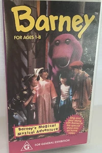 Barney Barneys Magical Musical Adventure VHS G Rating VGC Kids - Imagen 1 de 6