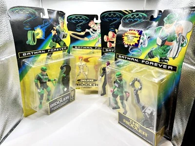 Lot of 4 Kenner Batman Forever The Riddler/The Talking Riddler Action Figure Toy - Image 1 of 4