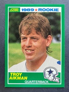 1989 Score #270 Troy Aikman RC (Dallas Cowboys)    ROOKIE!    CENTERED!    HOF! - Picture 1 of 2