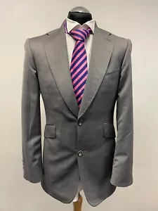 GARY ANDERSON SAVILE ROW BLAZER PURE WOOL SLIM GREY 38R EC. 0333 - Picture 1 of 7