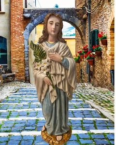Statua di Santa Maria Goretti 9,5", Nuova dalla Colombia #L023 - Foto 1 di 7
