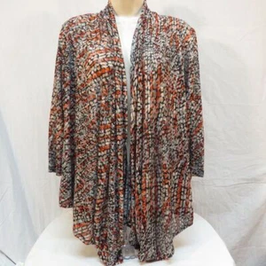 Ruby Rd Sheer Jacket with 3/4 sleeves Size M - Picture 1 of 3