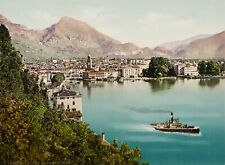 Riva am Gardasee mit Dampfschiff, um 1880, Albuminpapierabzu Unbekannt (20.Jhd)