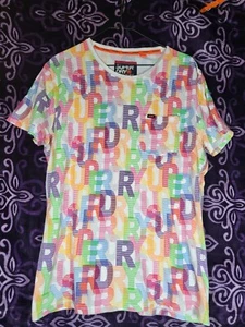 Super Dry Brand - 2003 Est. Super Dry Premium Size Large - Multi Color all over - Picture 1 of 7