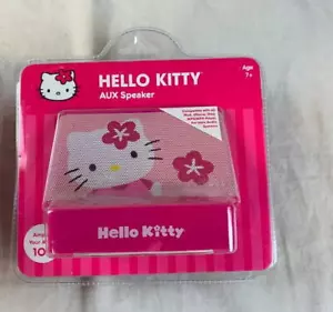 Hello Kitty Portable AUX Amplified Stereo Speaker System Pink-SEE ALL COMPATIBLE - Picture 1 of 6
