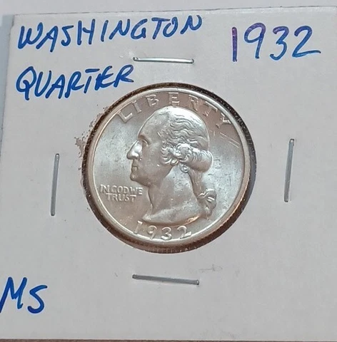 1932 Washington Quarter ...Choice BU...White and Lustrous !! Cover