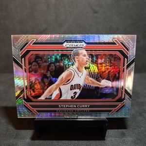 2023 Panini Prizm Draft Picks Stephen Curry Silver Hyper Variation #53