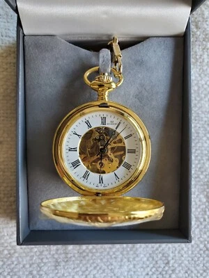 复古 Les Corbieres 男式机械怀表 | Double Hunter | 全新 — 第 1/4 张图片