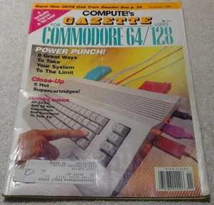 Super New GEO Disk Compute Gazette For Commodore 64/128 Power Punch! 1989 Nov - Picture 1 of 3