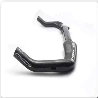 Manubrio TT resto bici strada fibra di carbonio completo opaco/lucido 400/420/440mm - Immagine 1 di 4