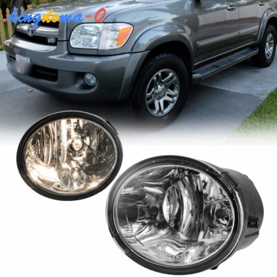 Pairs for 2000-2006 Toyota Tundra 2001-2007 Sequoia Halogen Clear Fog Lights New - Imagem 1 de 4