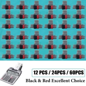12/24/60xIR-40T Black&Red Calculator Ink Roller for CP13 NR42 IR40T Sharp Casio - Picture 1 of 14