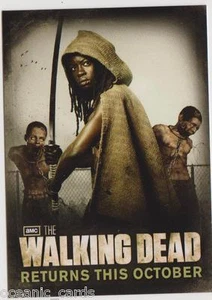 THE WALKING DEAD SDCC 2012 EXCLUSIVE MICHONNE OFFICIAL SEASON 2 PROMO CARD - Picture 1 of 2