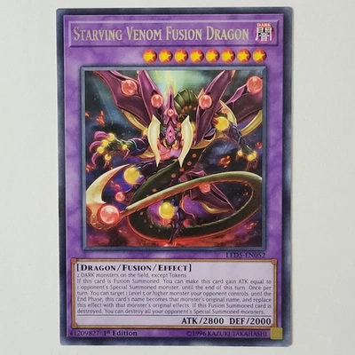 Starving Venom Fusion Dragon - LED5-EN052 - NM/VLP - Rare - 1st ed - Yugioh - Image 1 of 2