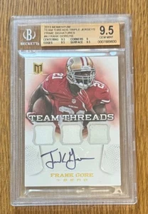 2013 Momentum Team Threads BGS 9.5 Jersey Prime Signatures Auto Frank Gore 10/10 - Picture 1 of 4
