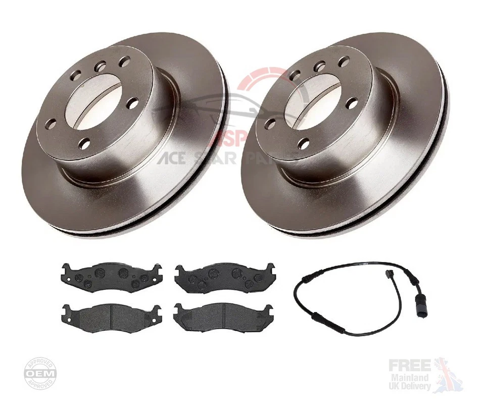 Front Brake Discs & Pads & Wire For BMW 1 Series F20 F21 114 116 118 2011-2019 - Image 1 of 1