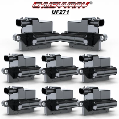 8 квадратных катушек зажигания для Cadillac Escalade ESV EXT Hummer H2 2002 2003-2006 - Изображение 1 из 4