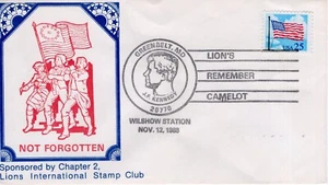 J F KENNEDY LION'S MEMBER, GREENBELT, MD 1988 FDC18112 - Picture 1 of 1