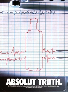 ABSOLUT TRUTH VODKA ANUNCIO 1995 MUY RARO AGOTADO - Imagen 1 de 2