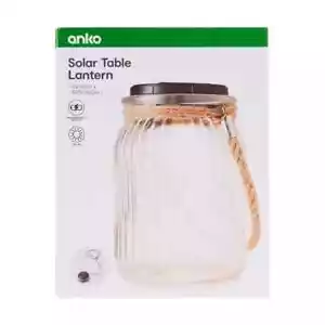 Solar Table Lantern Powered Hanging Lantern Lights Outdoor Garden Table Lamp Au - Picture 1 of 8