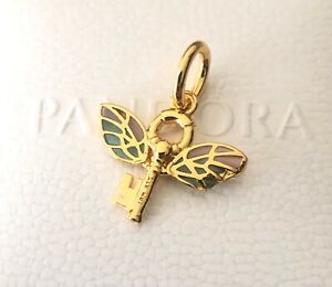 Pandora 14k Gold Harry Potter, Winged Key Pendant #360034C01 +Free Gift Box +Tag