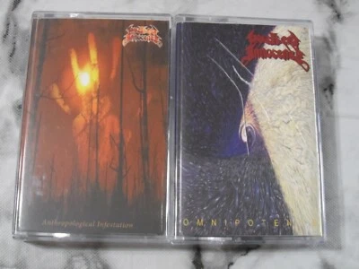 Wicked Innocence 2 Cassette Lot Anthropological Infestation / Omnipotence Foto 1 de 2
