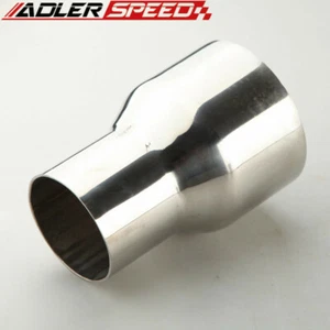Tubo conector reductor OD de 2,5 pulgadas OD a 3,5 pulgadas OD acero inoxidable - Imagen 1 de 6