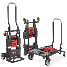 Greencut CAP120 120kg Carretilla de Mano Plegable - Negro/Rojo