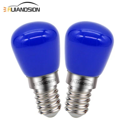 RUIANDSION Rouge/Vert/Bleu Base à vis E14 2835 LED 220V Ampoule Réfrigérateur Lustre Lampe