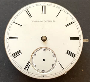 Antique 1879 Waltham Model 1877 WW Co Pocket Watch Movement Good Balance 18s 15j - Picture 1 of 4